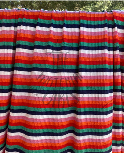 Zinnia Multicolor Stripe Ribbed Knit