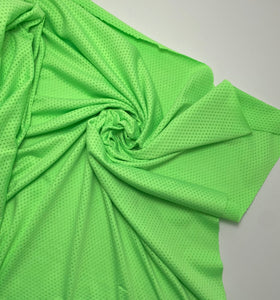 Neon Green Performance Jersey Athletic Mesh
