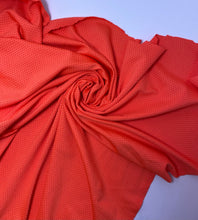 Load image into Gallery viewer, Neon Orange Performance Jersey Athletic Mesh