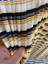 Load image into Gallery viewer, GoldenRod Stripe Ribbed Knit Jersey