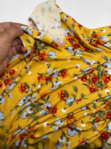 Harvest Floral Double Polyester Spandex